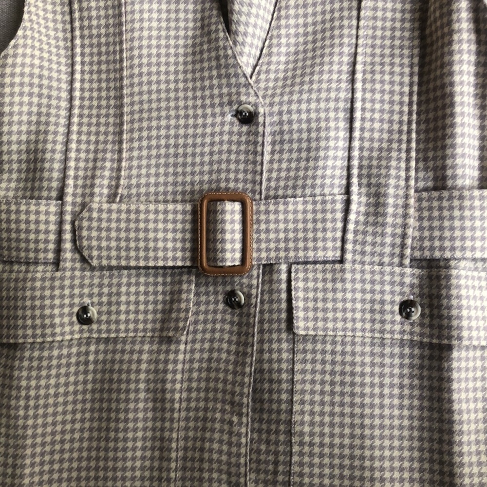 ✨Vintage Wool Houndstooth Sung Sport Dress Sz 10 ✨ - Picture 4 of 9
